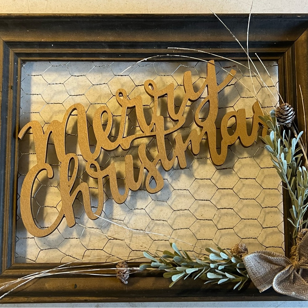 Refuting Vintage  frame Christmas decor